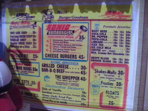 differentiated extension menu