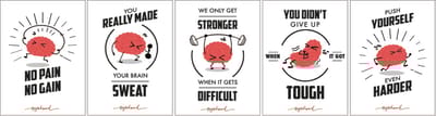 Mindset brain posters