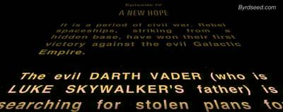 star wars crawl with no suspense