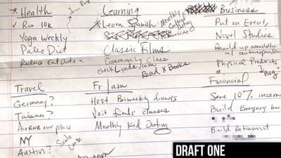 Goals, draft one