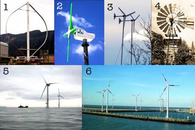 A group investigation image of wind turbines