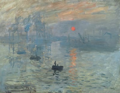 The painting 'Impression, Sunrise'