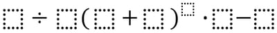 Order of operations