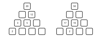math pyramid puzzle