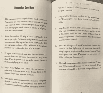 Wrinkle In Time questions