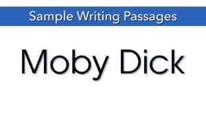 Writing Sample: Moby Dick