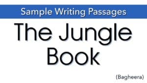 Writing Sample: The Jungle Book (Bagheera)