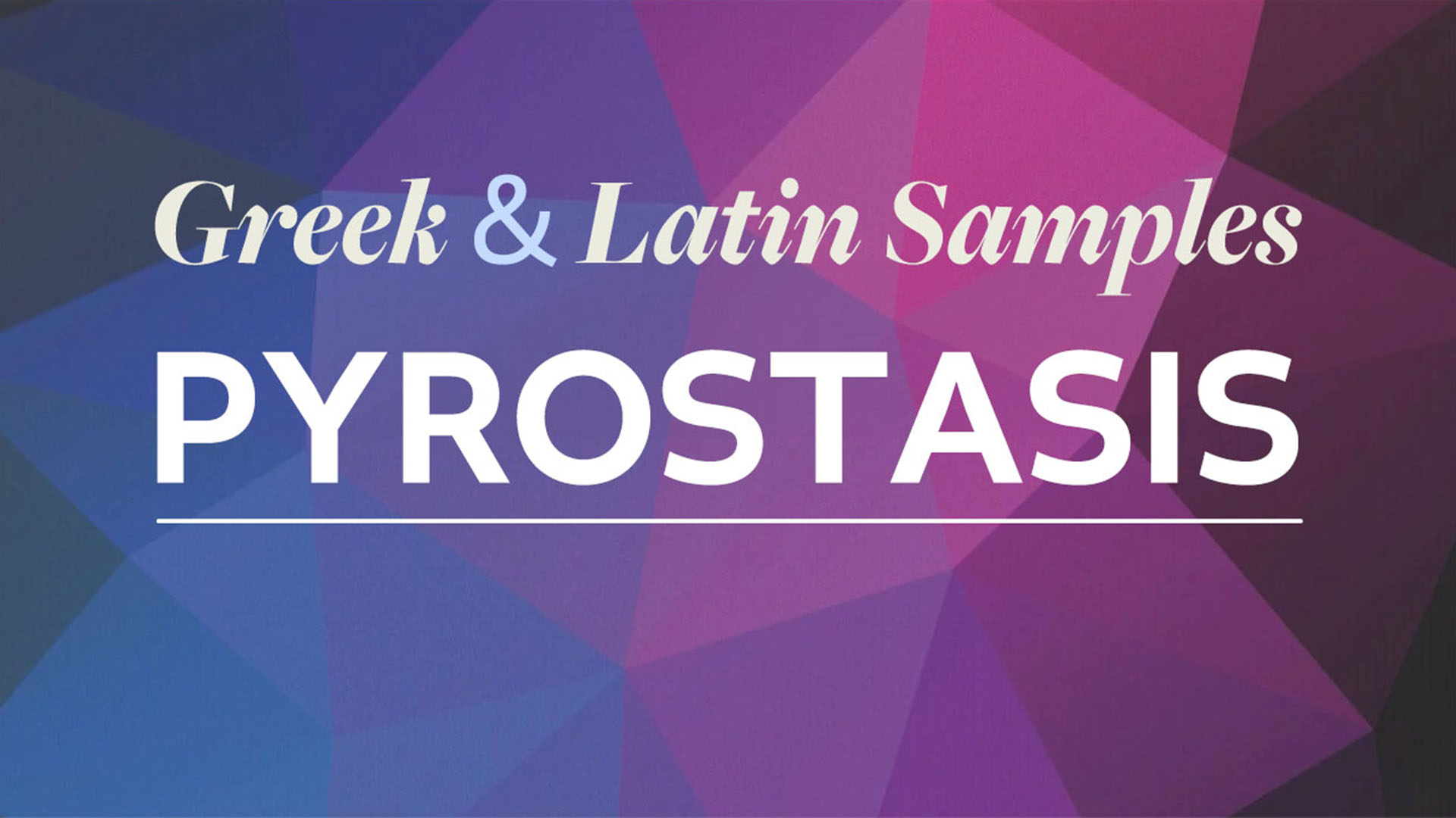 Pyrostasis (Greek and Latin) (members only)