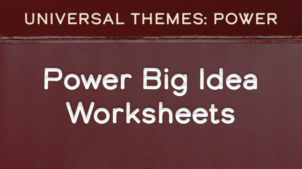 Three Column Worksheet Power Big Idea Worksheets * Byrdseed.TV