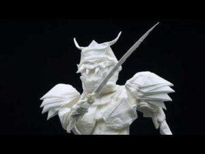 Samurai Folded From One Sheet of Paper