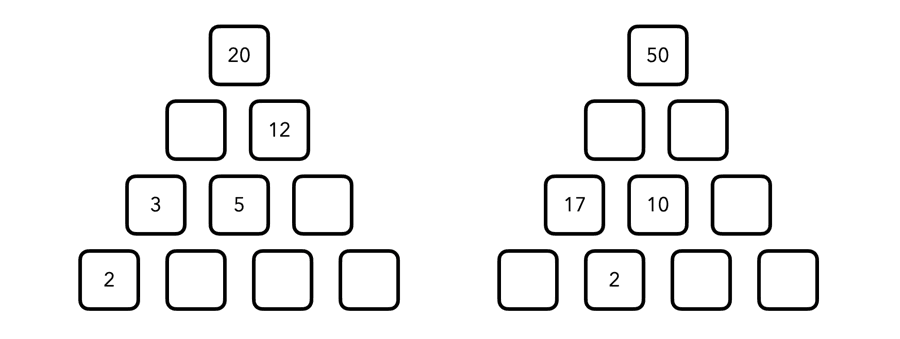 math pyramid puzzle