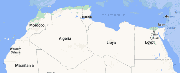 top row of african countries top row of africa